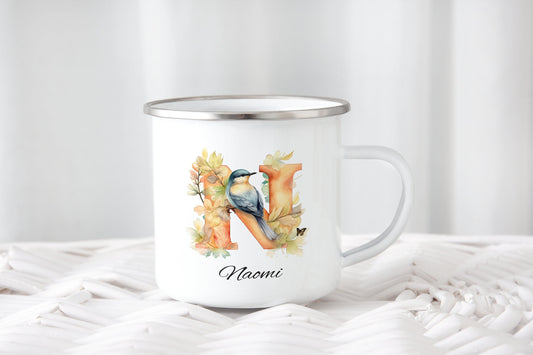 Baby Animal Initial Enamel Mug - Bluesky's creation