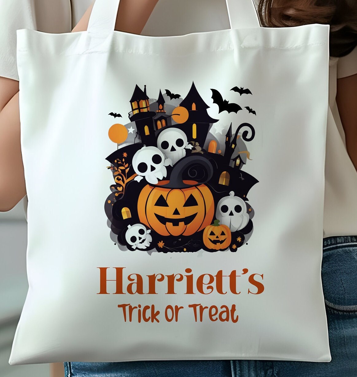 Spooky Halloween tote Bag