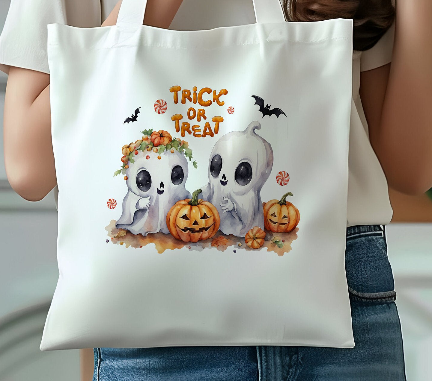 Halloween tote Bag  Trick or Treat