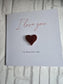 Wife Valentines Card | Girlfriend Card | I love you | Glitter Boyfriend Card | Husband Card