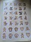 Dog Christmas Advent Stickers 3.7cm
