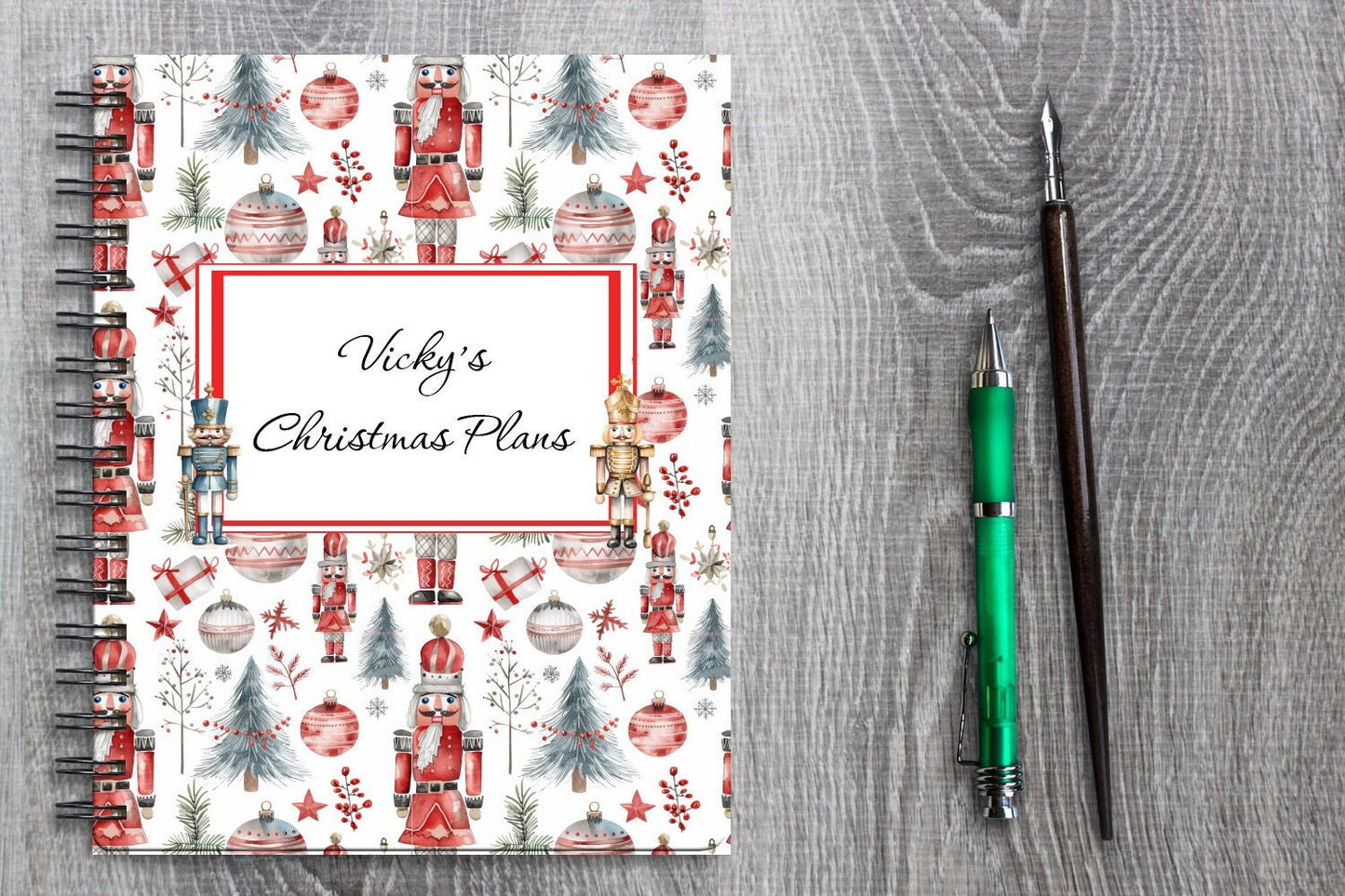 nutcracker christmas notepad - blueskys creation