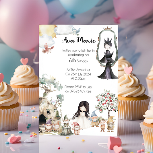 Fairest of the All Princess Birthday Invites - Bluesky's creation