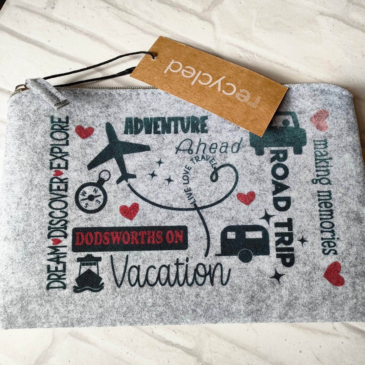 Personalised Eco Friendly Travel Document Pouch - Bluesky's creation