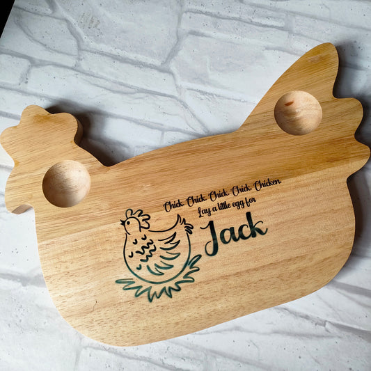 Wooden Chicken Dippy Egg Board - Bluesky's creation