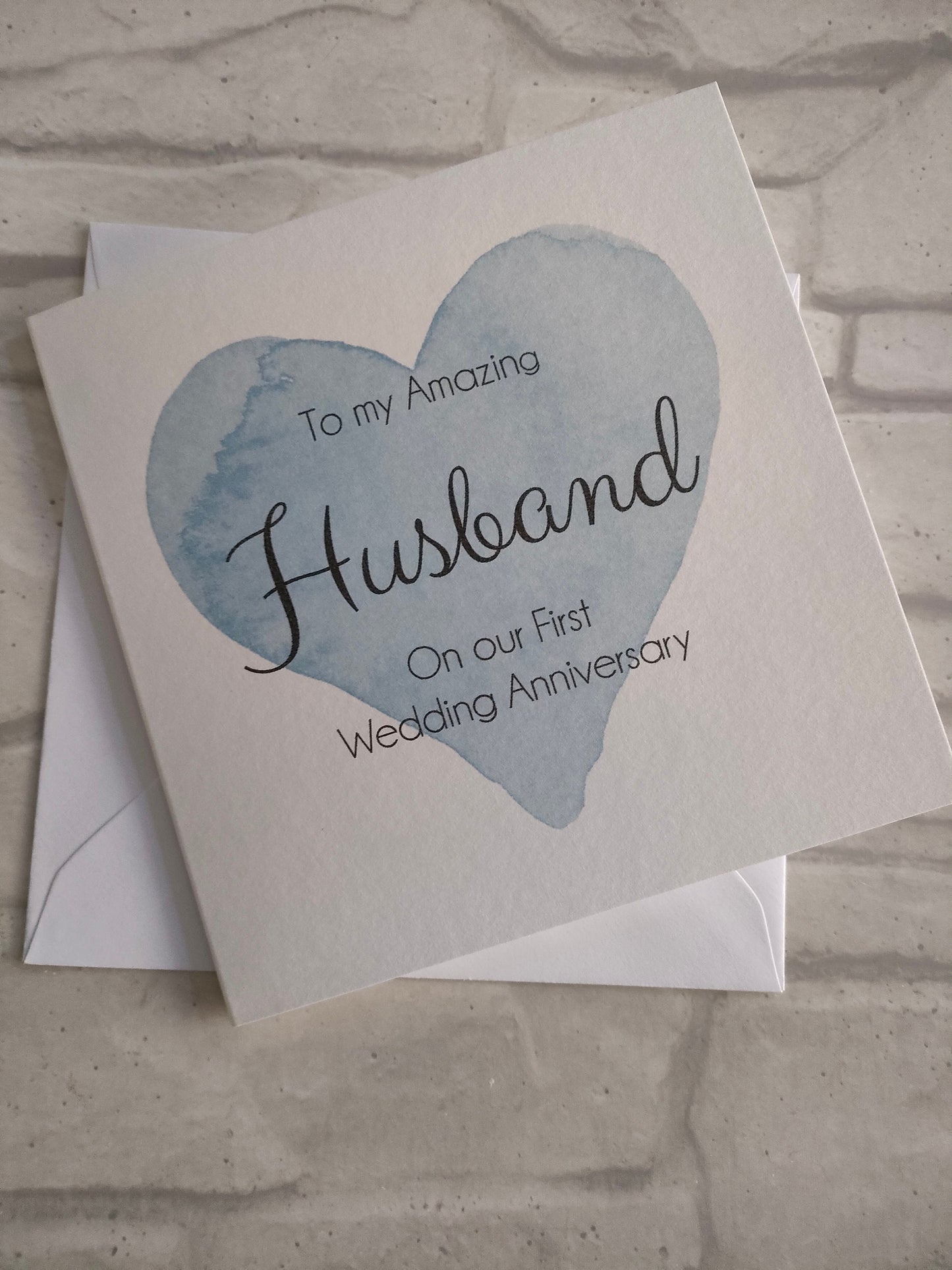 Husband First Anniversary card  - Bluesky's creation