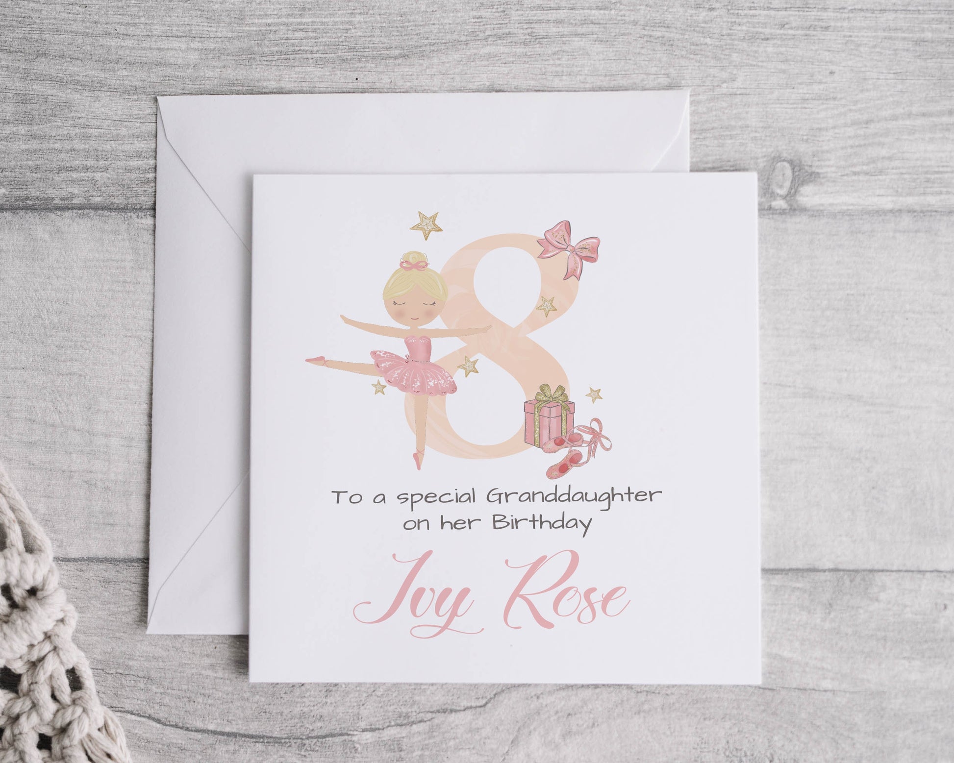 Special Granddaughter Ballerina bithday card - Bluesky's creation