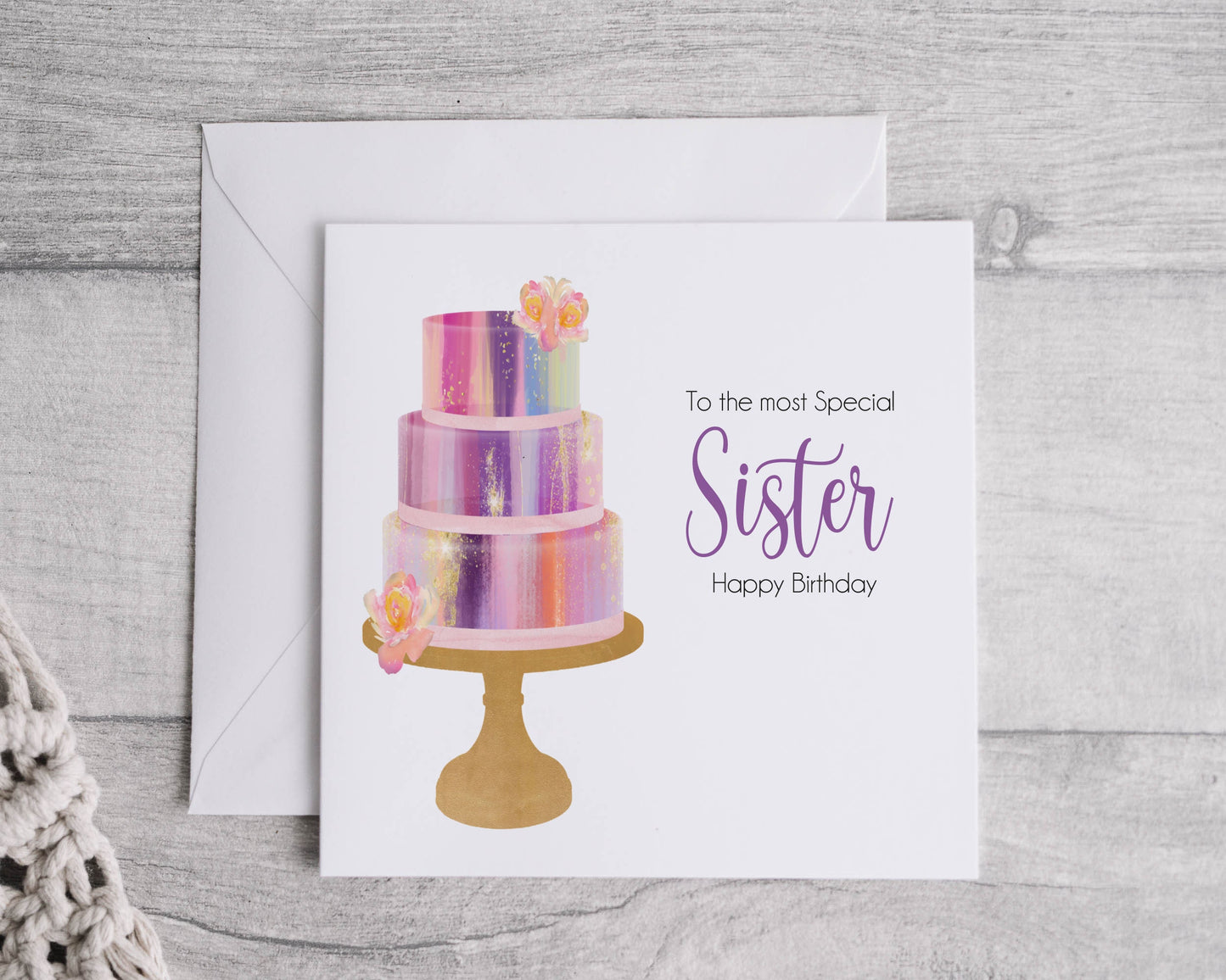 Special Sister Cake birthday card- Bluesky's creation