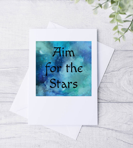 Aim for the Stars Card - Bluesky's creation