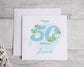 Blue 50th birthday card - Bluesky's creation