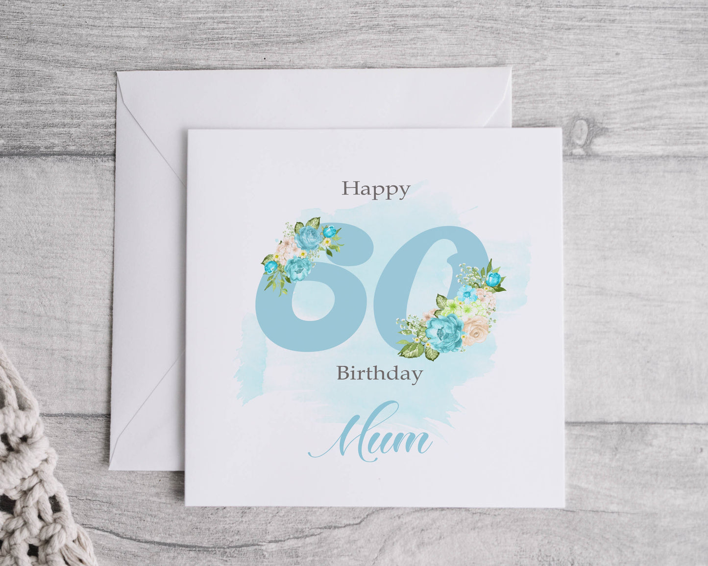 Blue 60th birthday card - Bluesky's creation