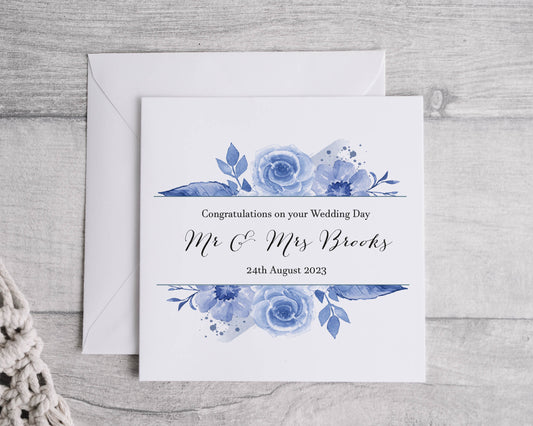 Blue Wedding card - Bluesky's creation