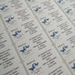 Business logo Return Address Stickers - Bluesky's creation