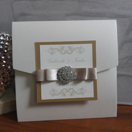 Venitian Champagne invitation - Bluesky's creation