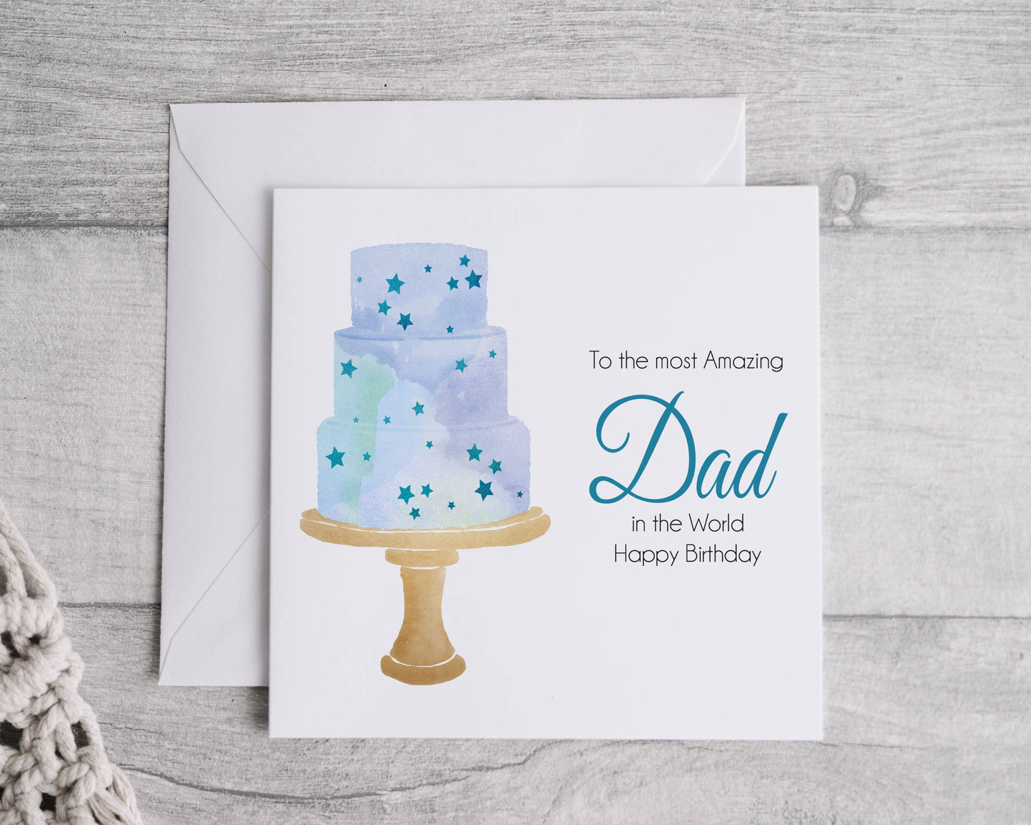 Dad Cake birthday cards - Bluesky's creation