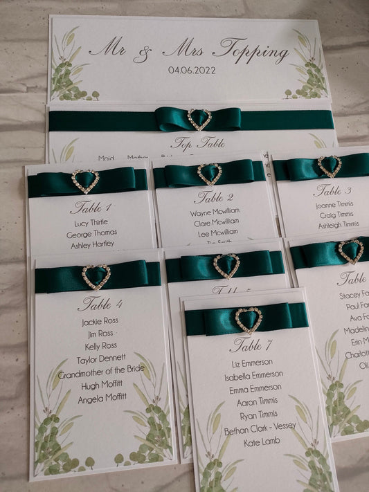 Eucalyptus Table Plan - Bluesky's creation