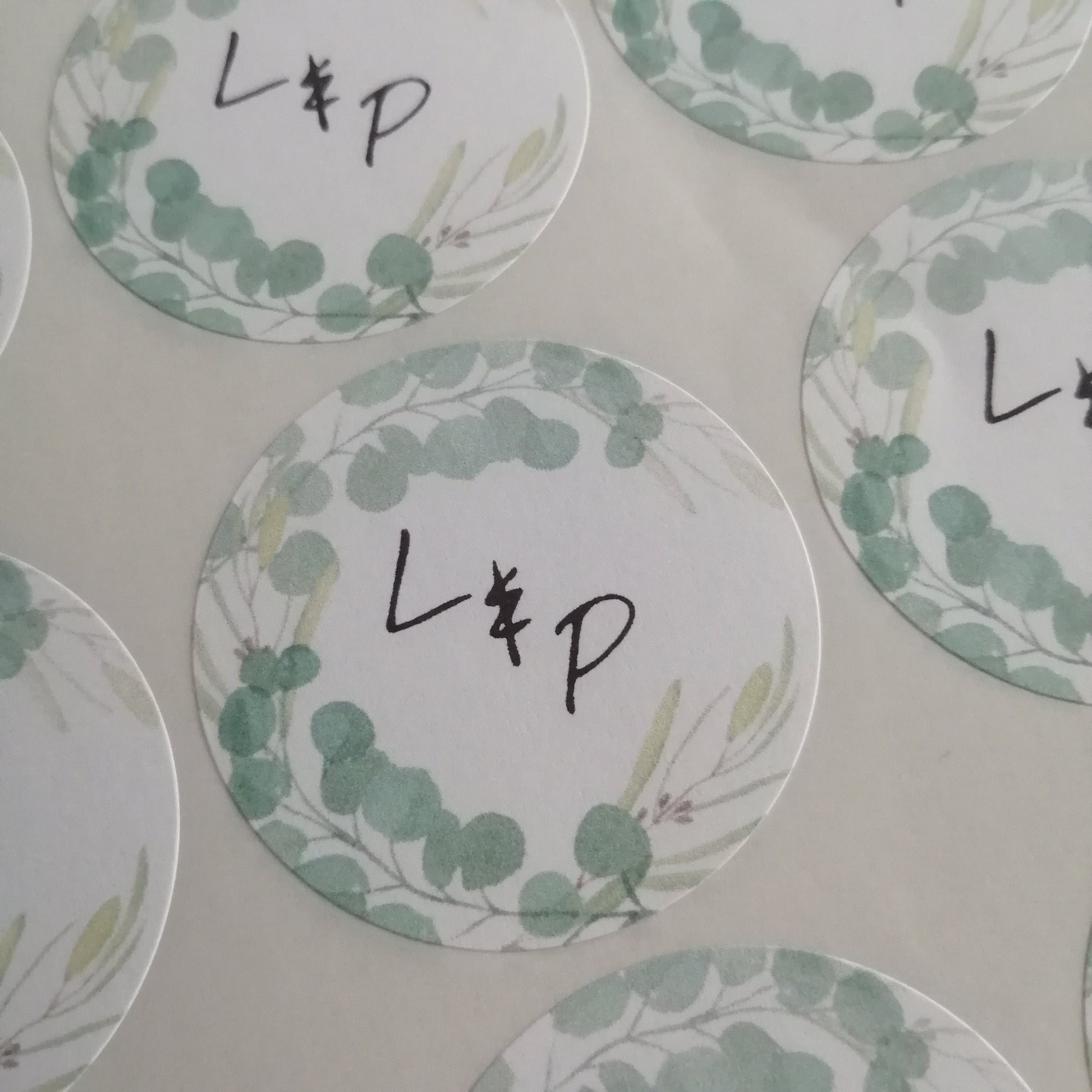 Eucalptus Foliage Stickers 3.7cm - Bluesky's creation