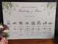 Eucalyptus Time Line Welcome Board - Bluesky's creation