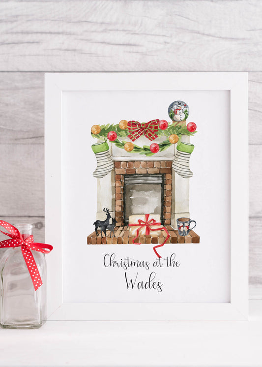 Fireplace Family Print - Bluesky's creation