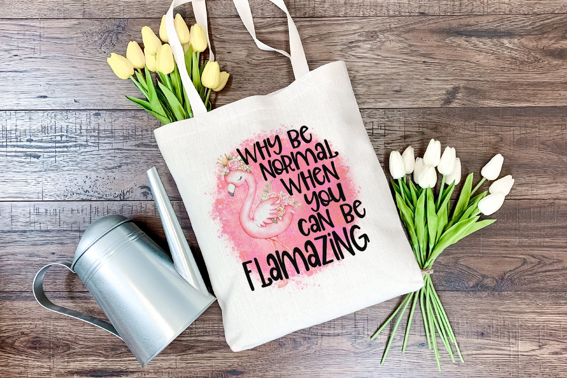 Why be normal when you can be flamazing tote bag- Bluesky's creation