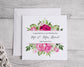 Fushia Pink wedding card - Bluesky's creation