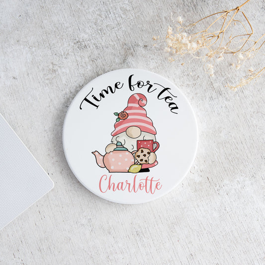 Tea gnome coaster - Bluesky's creation