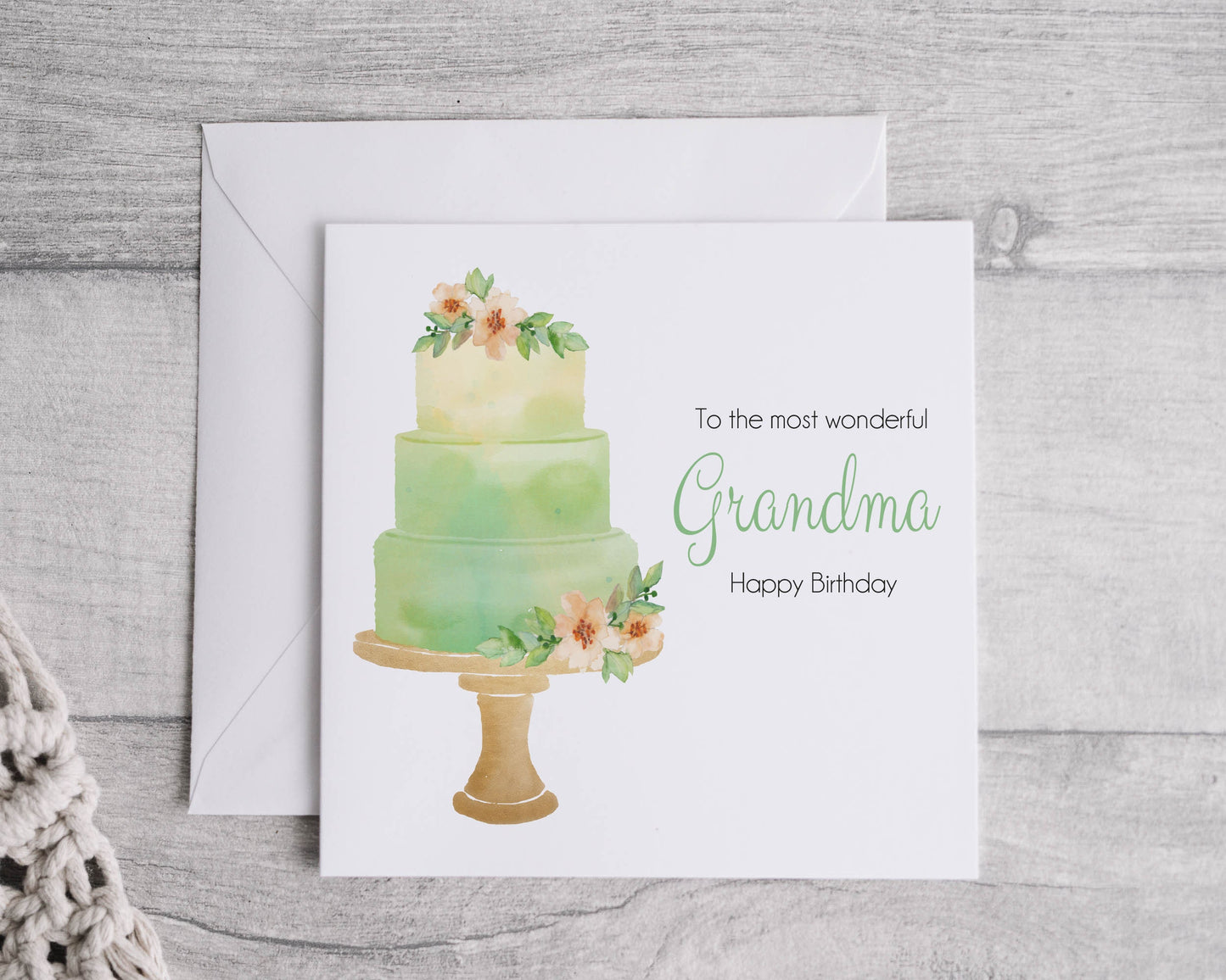 Grandma Cake borthday card- Bluesky's creation