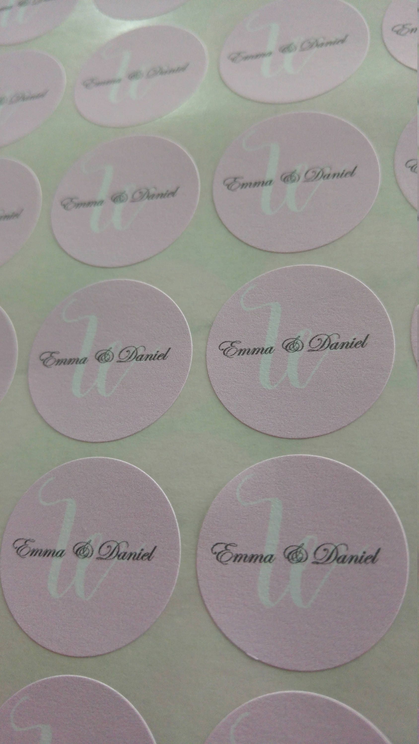 Elegant wedding stickers 2.5cm - Bluesky's creation