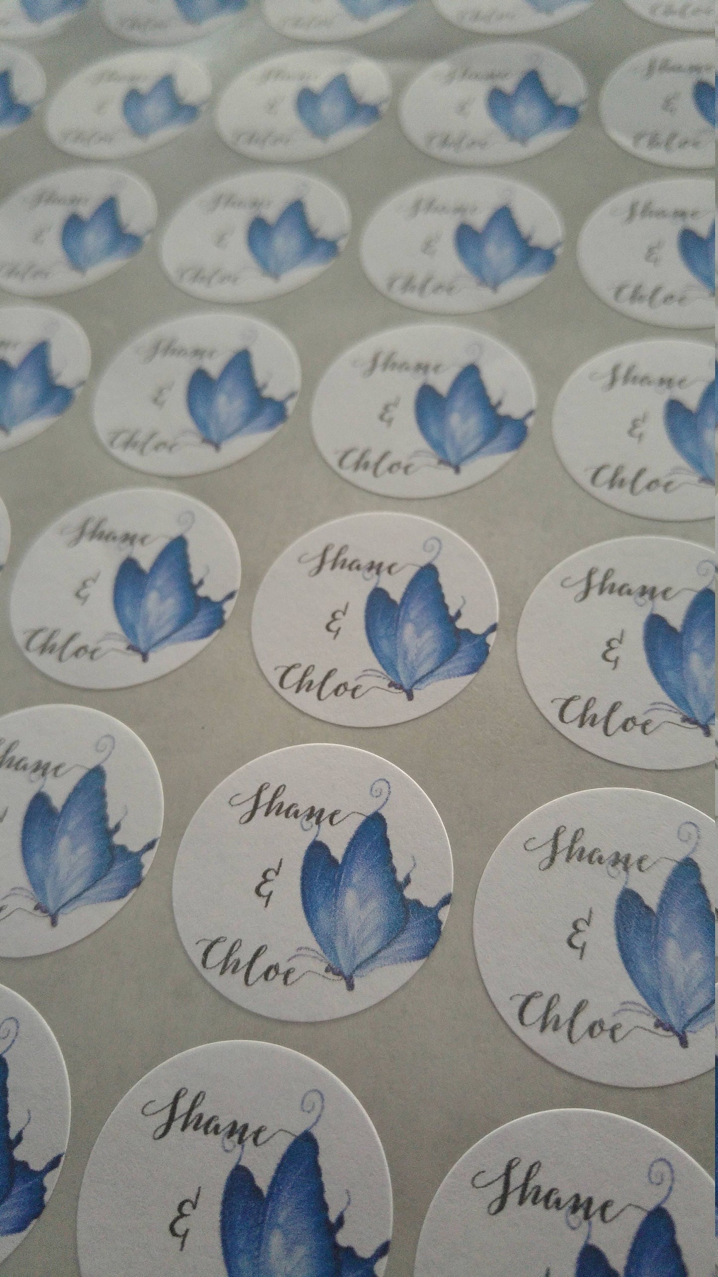 Butterfly stickers 2.5cm