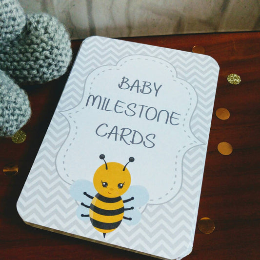 Baby Milestone Bee Cards - Bluesky's creation