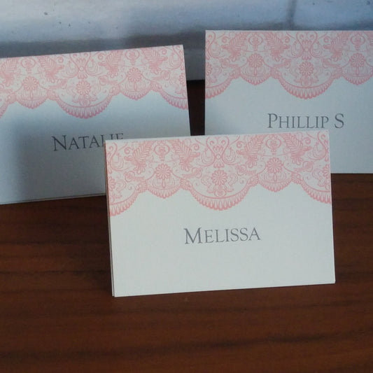 Lace Place cards - Bluesky's creation