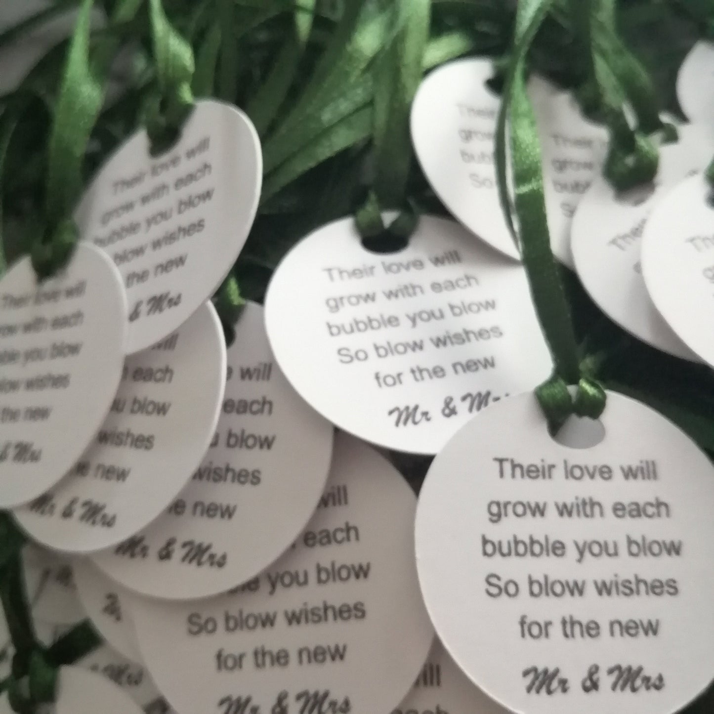 Wedding Bubble Tags - Bluesky's creation