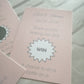 Blush pink Scratch Card Drink Favours - Bluesky's creation