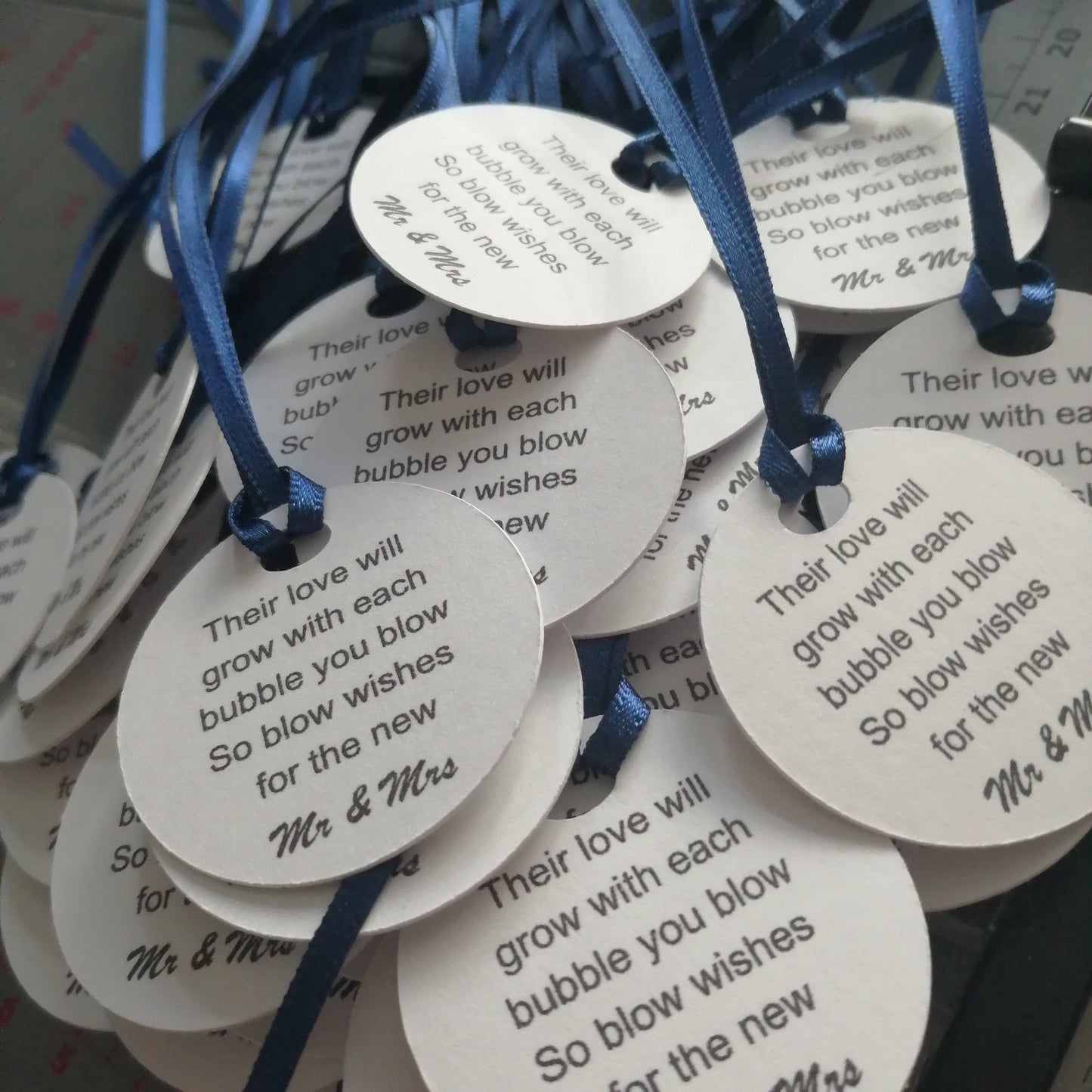 Wedding Bubble Tags - Bluesky's creation