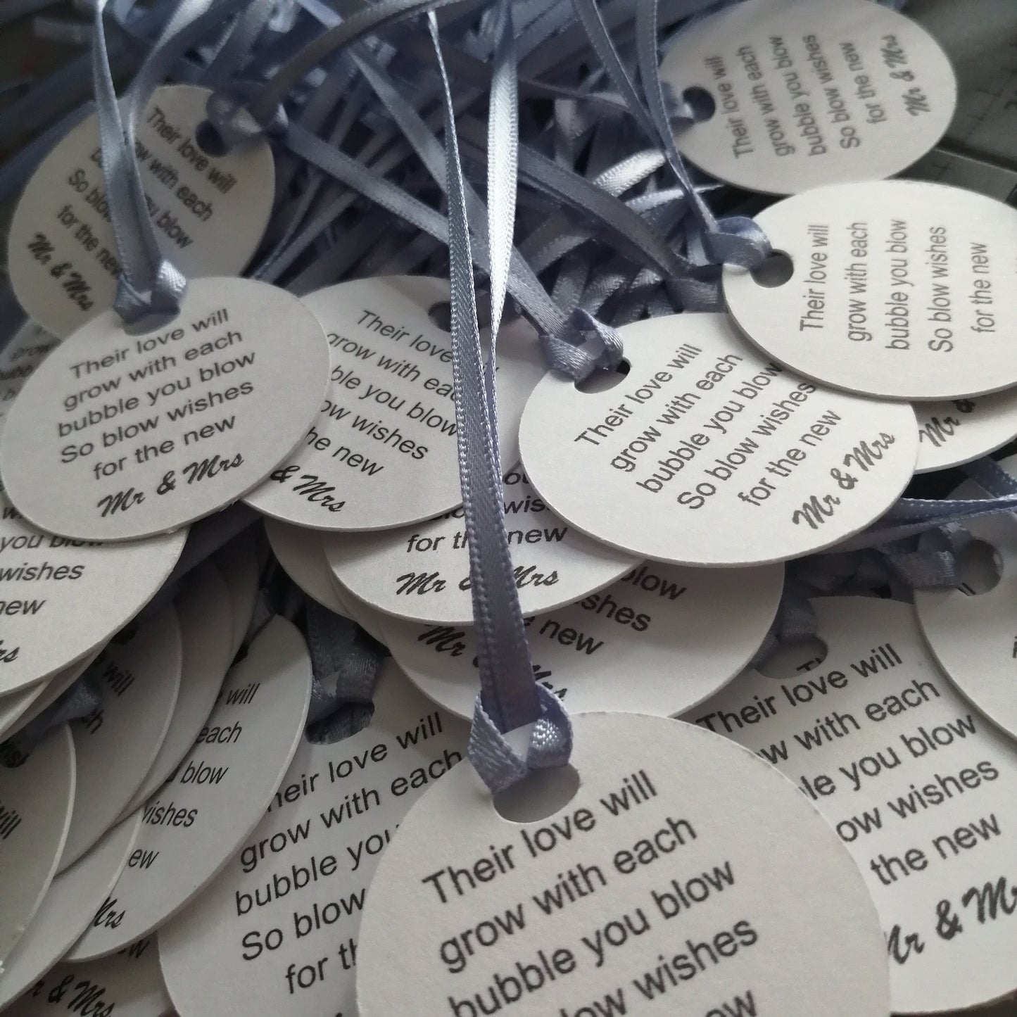 Wedding Bubble Tags - Bluesky's creation