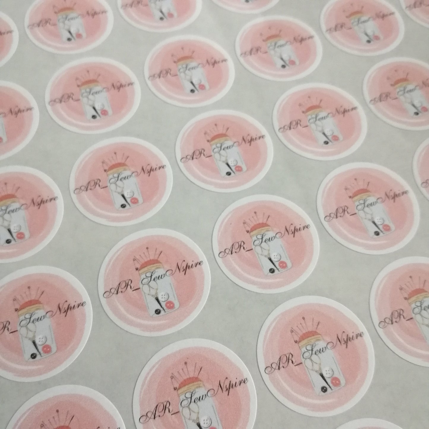 Business logo stickers 2.5cm - Bluesky's creation