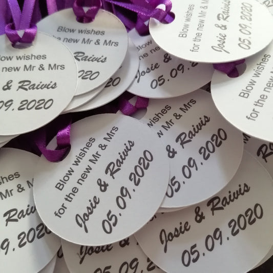 Personalised Bubble Tags (10) - Bluesky's creation