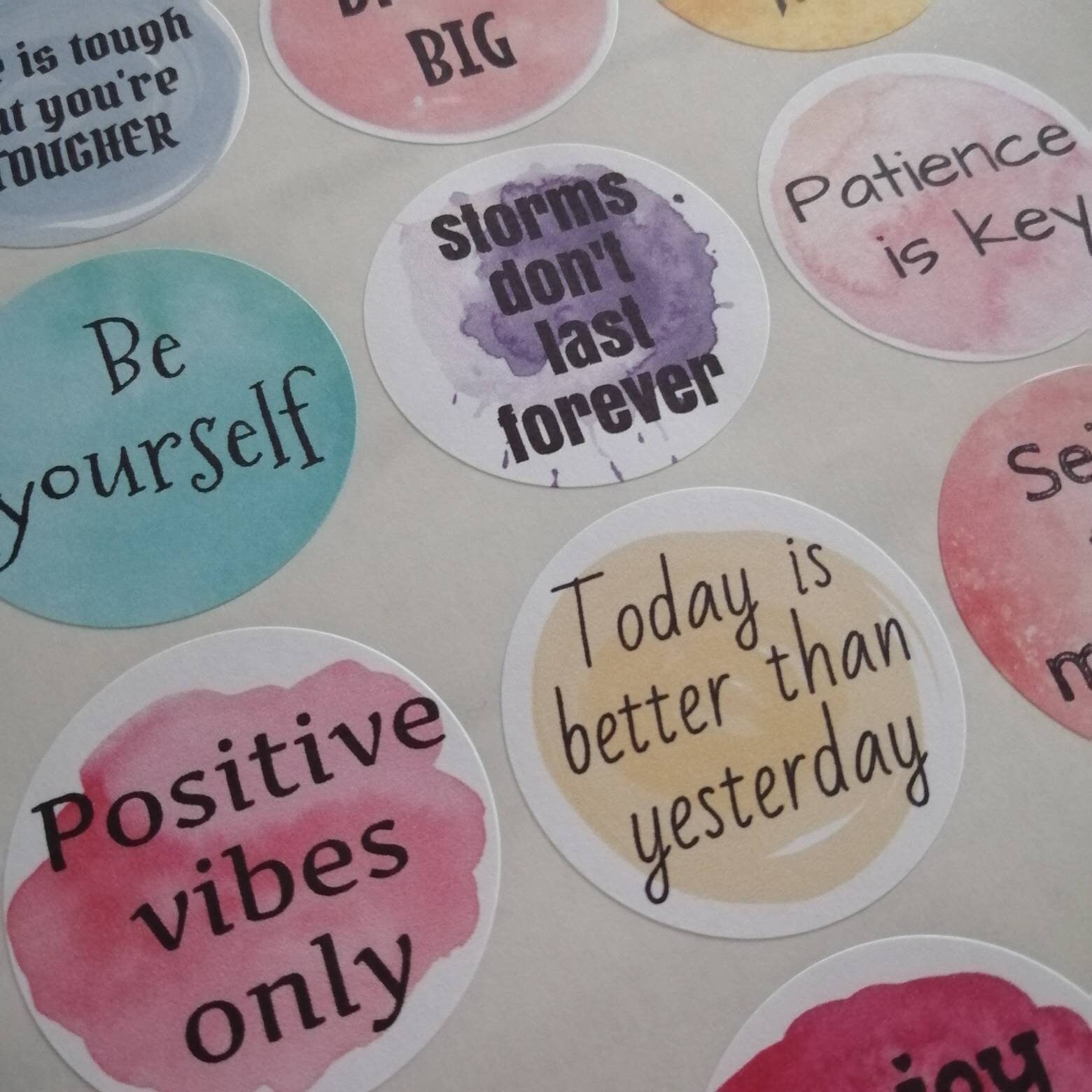 Motivational Positive Attitude Stickers. - Bluesky's creation