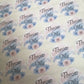 Blue & Pink Floral Throw me Confetti stickers - Bluesky's creation