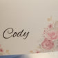 Floral Wedding Table Place Cards - Bluesky's creation