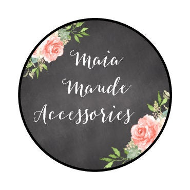 Floral Chalkboard Stickers 2.5cm - Bluesky's creation