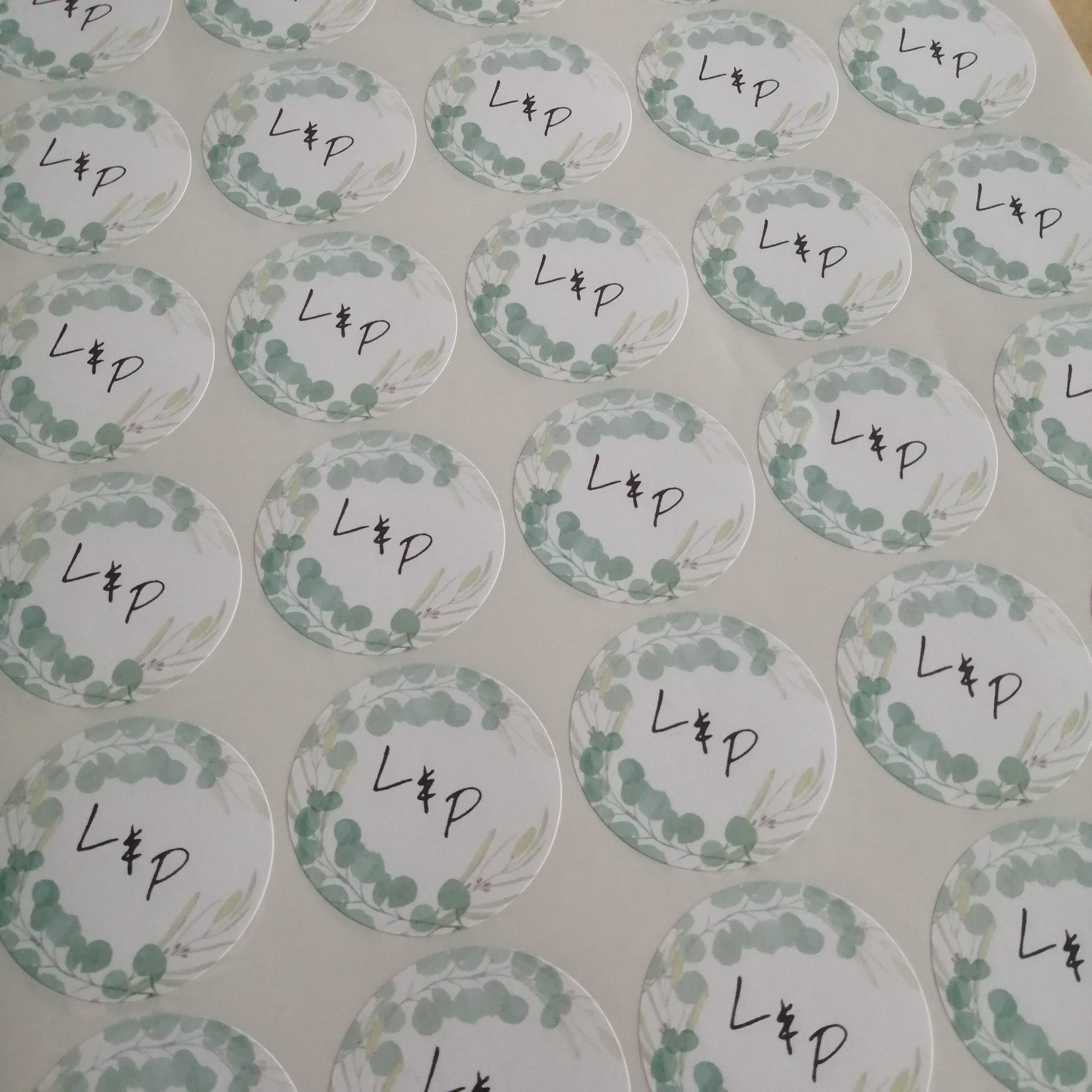 Eucalptus Foliage Stickers 3.7cm - Bluesky's creation