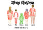 Family PJ Print Christmas Card Pack