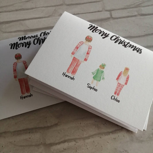 Family Print Christmas Card Pack