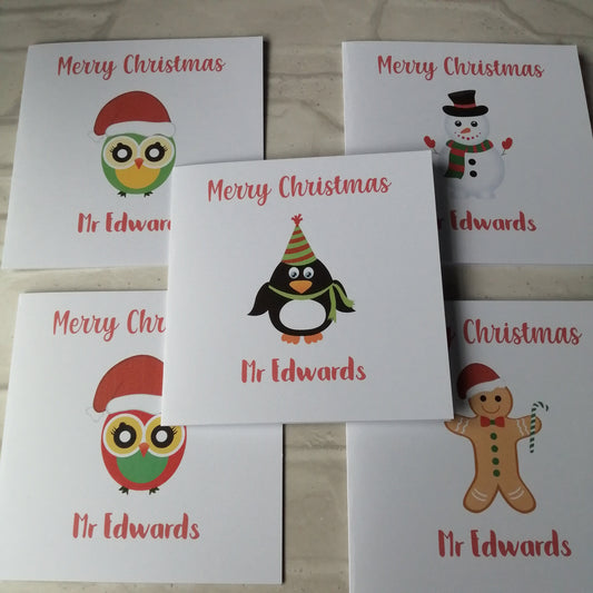 Teacher Christmas Cards