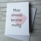 Make dreams become reality Card - Bluesky's creation