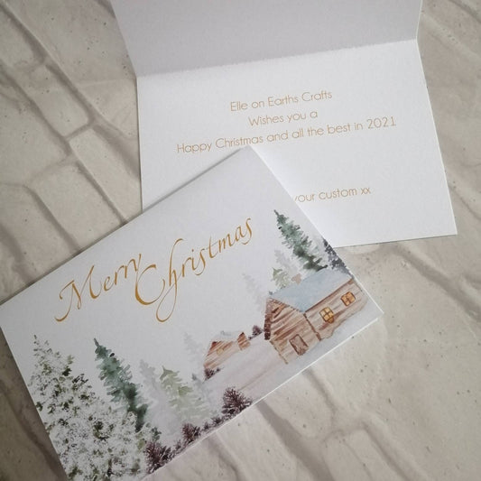 Personalised Business Christmas Card Pack