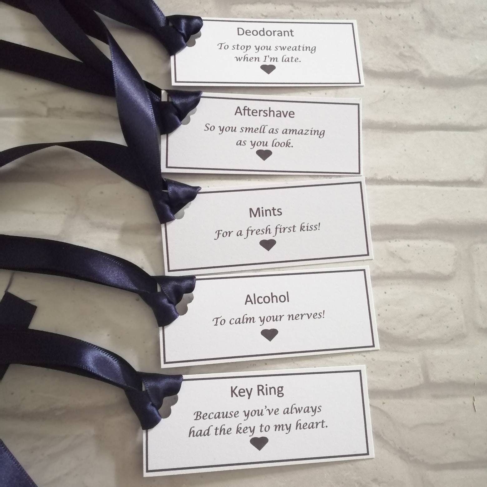 Groom survival tags - Bluesky's creation