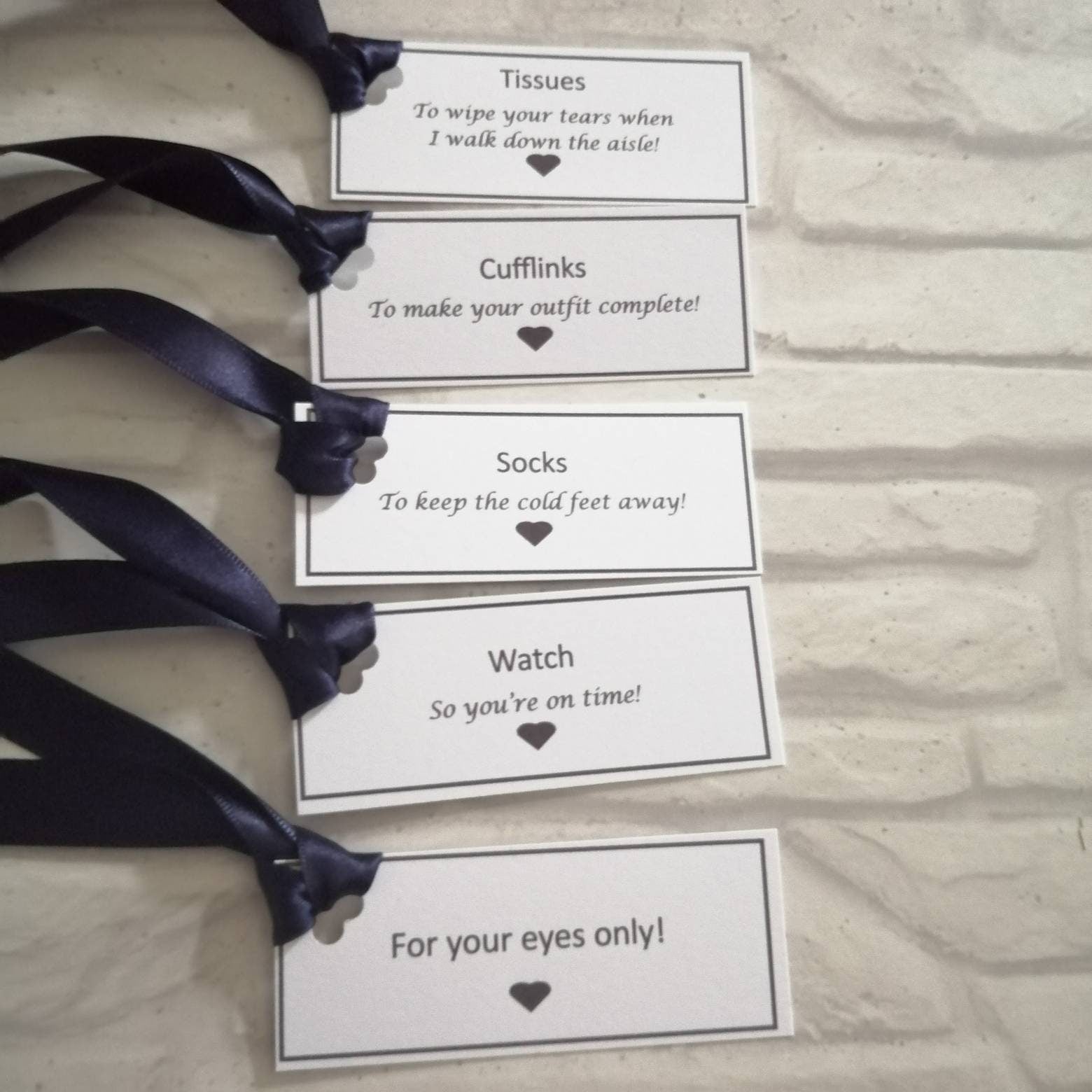 Groom survival tags - Bluesky's creation