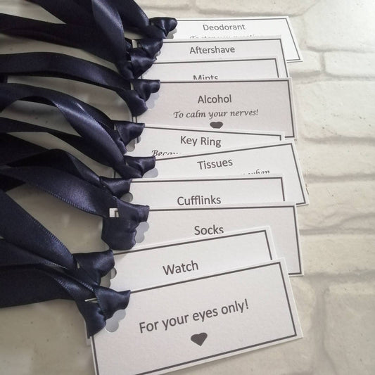 Groom survival tags - Bluesky's creation